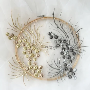 2020 NEW arrival pearls lace patches, gold, silvery in stock, woman veils, scarf lace appliques TOP 3pcs=1lot
2020 NEW arrival pearls lace patches, gold, silvery in stock, woman veils, scarf lace appliques TOP 3pcs=1lot