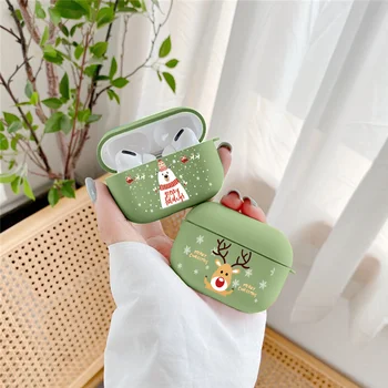 Christmas Cute Deer Bear Earphone Cases For Apple AirPods Pro Avocado Green Headphones Case Air Pods 3 Protective Cover Silicone
Christmas Cute Deer Bear Earphone Cases For Apple AirPods Pro Avocado Green Headphones Case Air Pods 3 Protective Cover Silicone