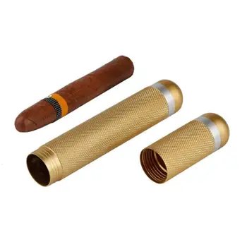 

Travel Cigars Box Cigarettes Case Mini Humidor Moisture Storage Tube Single Cigar Smoking Set Accessories 2 Mm Inner Diame