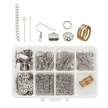 DIY Jewelry Set with Stainless Steel Bead Cap/Head Pin/Eye Pin/Earring Hook/Rings/Extender Chain for Jewelry Making DIY Crafts
DIY Jewelry Set with Stainless Steel Bead Cap/Head Pin/Eye Pin/Earring Hook/Rings/Extender Chain for Jewelry Making DIY Crafts
