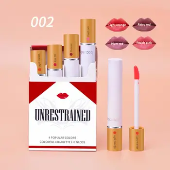 4PCS Cigarette Lipstick Long-lasting No Fading Matte Lip Glaze Velvet Fog Surface Lip Gloss Set Waterproof Liquid Lipstick TSLM2
4PCS Cigarette Lipstick Long-lasting No Fading Matte Lip Glaze Velvet Fog Surface Lip Gloss Set Waterproof Liquid Lipstick TSLM2
