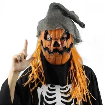 Halloween Latex Pumpkin Scarecrow Horror Mask Head Cover Dance Props Pumpkin Head Mask
Halloween Latex Pumpkin Scarecrow Horror Mask Head Cover Dance Props Pumpkin Head Mask