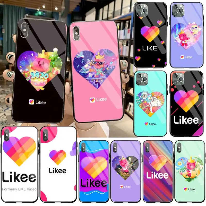 2020 popular social APP Likee Phone Case Tempered Glass For iPhone 11 Pro XR XS MAX 8 X 7 6S 6 Plus SE 2020 case
2020 popular social APP Likee Phone Case Tempered Glass For iPhone 11 Pro XR XS MAX 8 X 7 6S 6 Plus SE 2020 case
