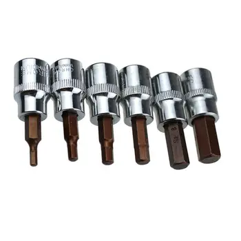 6pcs Allen Key Socket Metric MM Hex Bit Set Ratchet Durable H3-H10 Cables Adapters Sockets Accessories
6pcs Allen Key Socket Metric MM Hex Bit Set Ratchet Durable H3-H10 Cables Adapters Sockets Accessories
