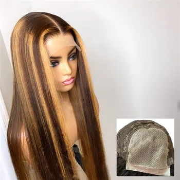 Highlight Lace Front Human Hair Wigs With Baby Hair 5*5 PU Silk Base Wig 8-26 Inches Brazilian Remy Hair Bleached Knots
Highlight Lace Front Human Hair Wigs With Baby Hair 5*5 PU Silk Base Wig 8-26 Inches Brazilian Remy Hair Bleached Knots