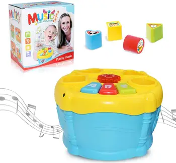 Baby Kids Musical Drum Instrument with Light and Music Sound Developmental Toddlers Toy Shape Blocks Educational Toys for Kids
Baby Kids Musical Drum Instrument with Light and Music Sound Developmental Toddlers Toy Shape Blocks Educational Toys for Kids