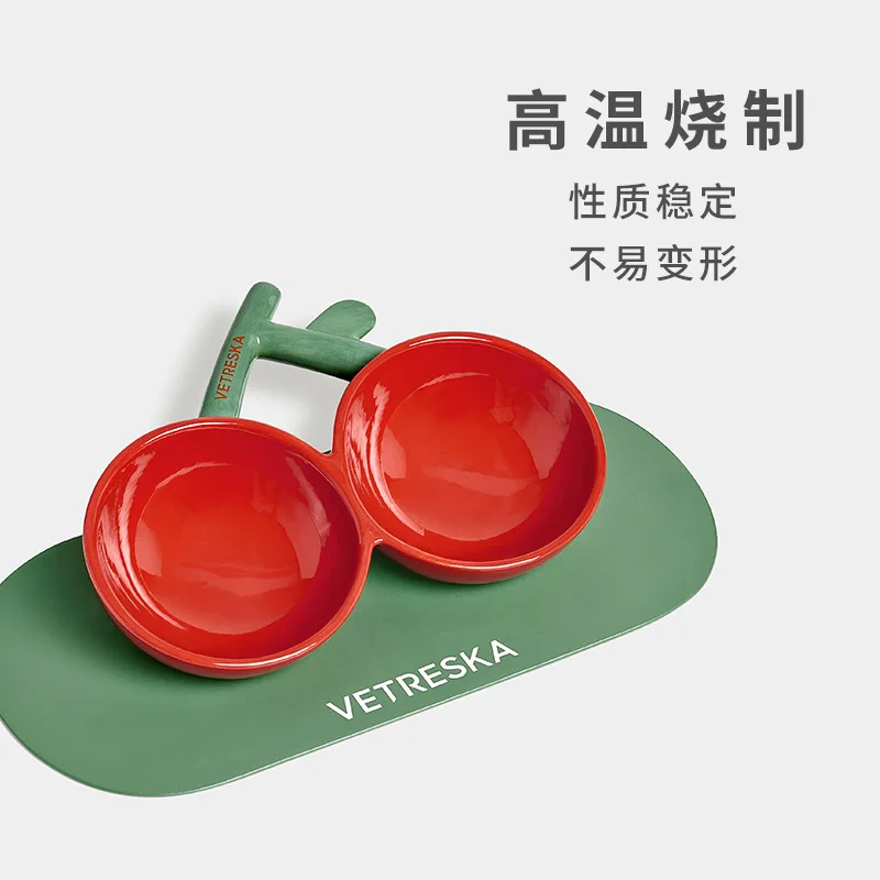 Ceramic Bowl, Double Bowl, Pet Cat Bowl, Cervical Spine Food Bowl, Anti-skid And Anti-overturning Cat Supplies
Ceramic Bowl, Double Bowl, Pet Cat Bowl, Cervical Spine Food Bowl, Anti-skid And Anti-overturning Cat Supplies