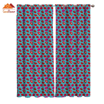 Cartoon Funny Red Lips Window Curtains Living Room Outdoor Fabric Drapes Curtain Home Decor
Cartoon Funny Red Lips Window Curtains Living Room Outdoor Fabric Drapes Curtain Home Decor
