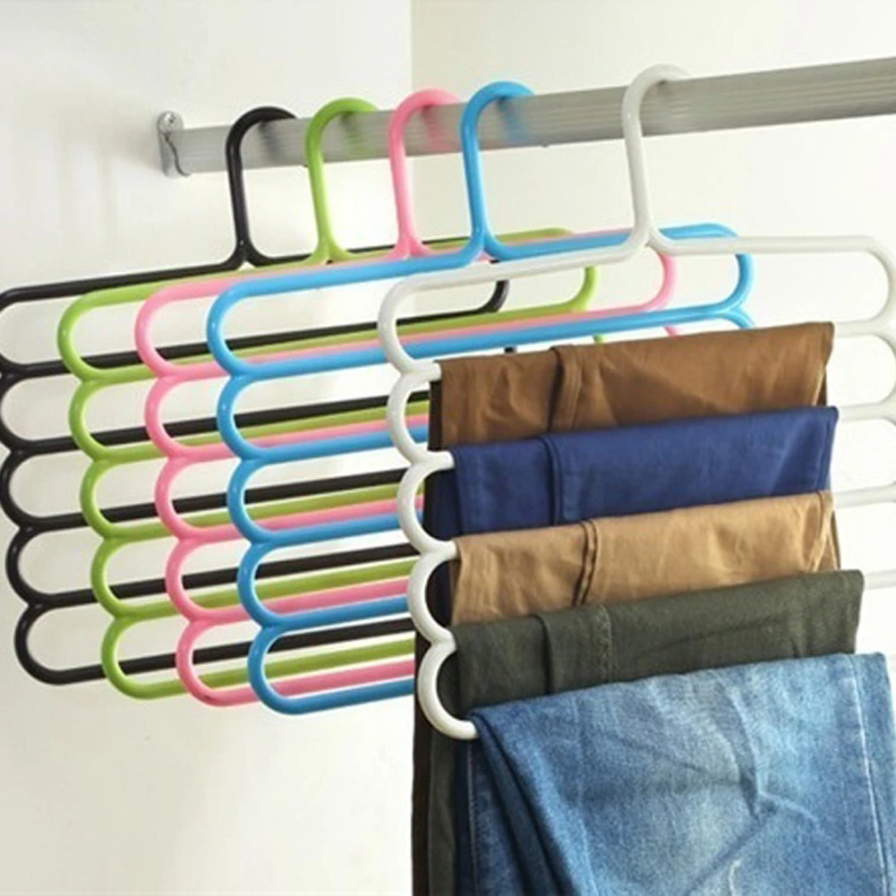 New Multi-Function Five-Layer Drying Racks Wardrobe Scarf Hanger Organizers Plastic Storage Anti-slip Pants Scarfs Folder
New Multi-Function Five-Layer Drying Racks Wardrobe Scarf Hanger Organizers Plastic Storage Anti-slip Pants Scarfs Folder