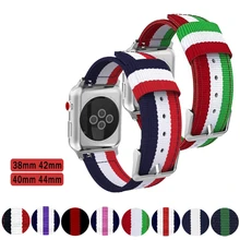 Nylon Strap For Apple Watch Se 6 5 4 2 band 40mm 44mm iWatch band 38mm 42mm series Sport loop Bracelet For Apple watch 5 4 3 2 1 
Nylon Strap For Apple Watch Se 6 5 4 2 band 40mm 44mm iWatch band 38mm 42mm series Sport loop Bracelet For Apple watch 5 4 3 2 1