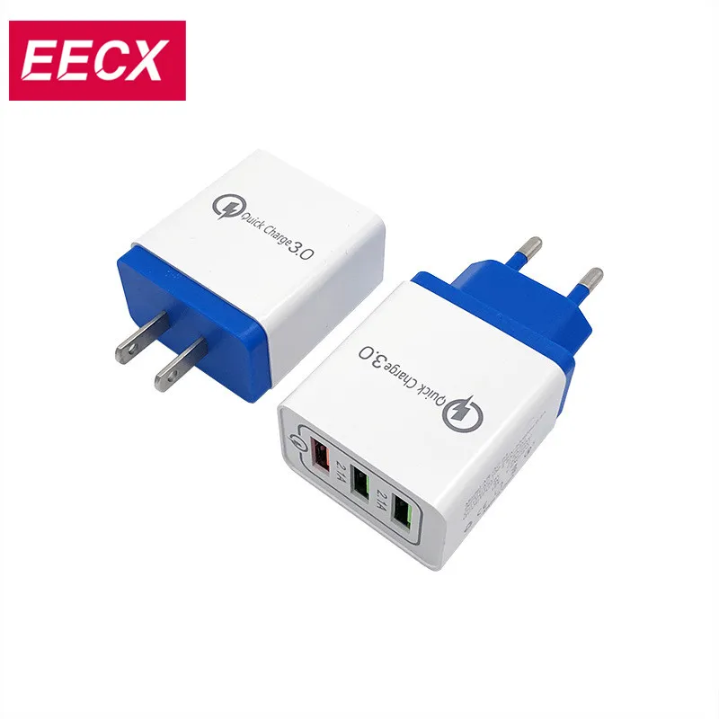 Portable charger 3 Port Quick Charger 30W 3 USB Charger QC 3.0 For iPhone iPad Samsung Huawei Fast Wall Charger EU US UK plug
Portable charger 3 Port Quick Charger 30W 3 USB Charger QC 3.0 For iPhone iPad Samsung Huawei Fast Wall Charger EU US UK plug