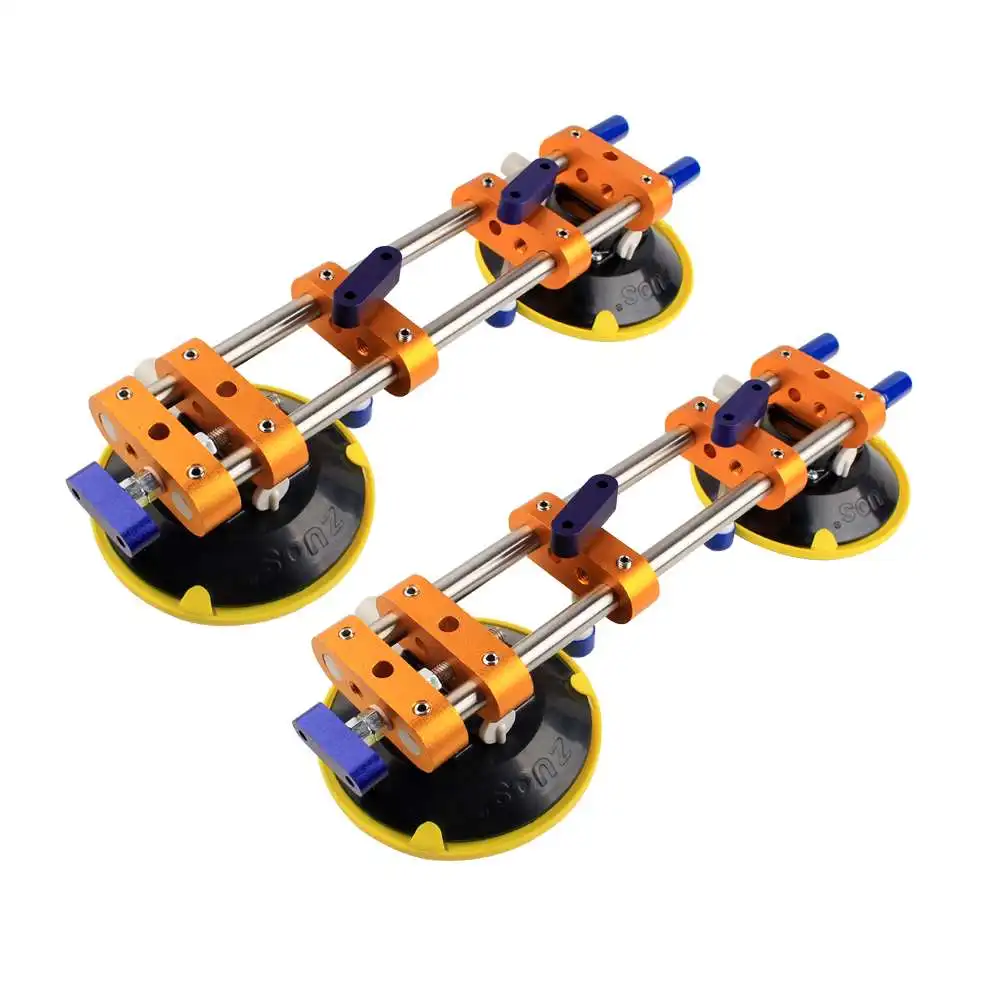 Raizi 2 Pcs Stone Seam Setter for Seamless Joining Leveling With Aluminum Case Granite Countertop Installation Tools