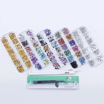 8 Grids/Set Nail Glitter Rhinestones Silver Flat Bottom Drill Diamond For UV Nail Polish Nail Drill *5 Boxes Mixed Size Rainbow
8 Grids/Set Nail Glitter Rhinestones Silver Flat Bottom Drill Diamond For UV Nail Polish Nail Drill *5 Boxes Mixed Size Rainbow