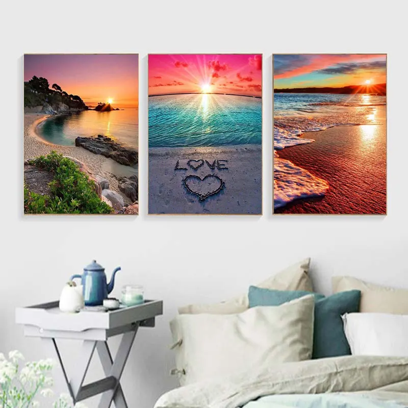 DIY Diamond Painting 3pcs a Set Landscape Sunset Sea Decorative Picture of Rhinestone Mosaic Cross Stitch 5D Diamond Embroidery
DIY Diamond Painting 3pcs a Set Landscape Sunset Sea Decorative Picture of Rhinestone Mosaic Cross Stitch 5D Diamond Embroidery