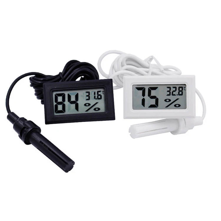 

Mini LCD Digital Thermometer Hygrometer Temperature Indoor Convenient Temperature Sensor Humidity Meter Gauge Instruments Cable