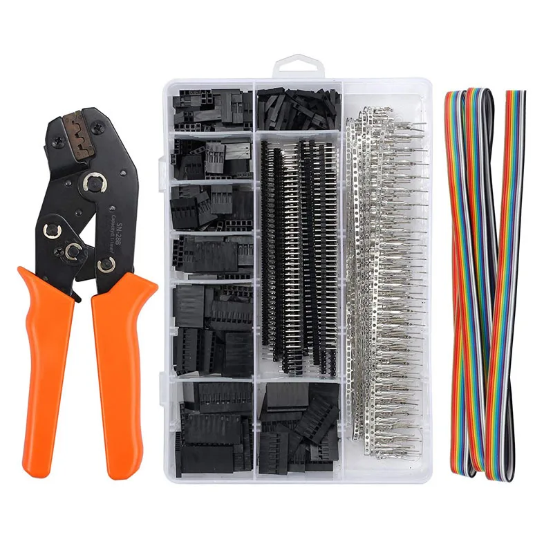 SN-28B 1550PCS Dupont Crimping Tool Kit Jst Xh Crimp Pliers Terminal Ferrule Crimper Wire Hand Tool Set
SN-28B 1550PCS Dupont Crimping Tool Kit Jst Xh Crimp Pliers Terminal Ferrule Crimper Wire Hand Tool Set