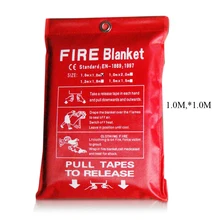 

1M X 1M Fire Blanket Fiberglass Fire Flame Retardant Emergency Survival White Fire Shelter Safety Cover Fire Emergency Blanket