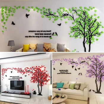 Acrylic Wallpaper 1*2M 3D Tree Bird Mural Acrylic Wall Stickers Contemporary 3 Color TV Background Home Decor
Acrylic Wallpaper 1*2M 3D Tree Bird Mural Acrylic Wall Stickers Contemporary 3 Color TV Background Home Decor