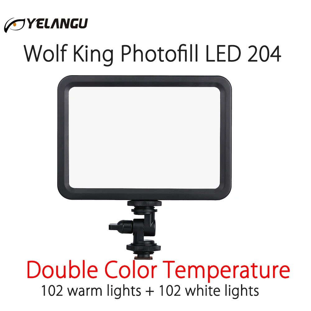 LED 204 Video Light Vlog Dimmable Photo Studio Fill Lighting Lamp 3500-5700K for Canon Nikon Sony DSLR Cameras & Smartphone
LED 204 Video Light Vlog Dimmable Photo Studio Fill Lighting Lamp 3500-5700K for Canon Nikon Sony DSLR Cameras & Smartphone