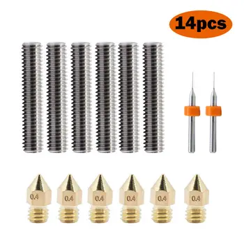 For Anet A8 MK8 Makerbot Reprap 3D Printer 5 Extruder Nozzles Heads With Tubes Accessory Replacement For 3D Printer
For Anet A8 MK8 Makerbot Reprap 3D Printer 5 Extruder Nozzles Heads With Tubes Accessory Replacement For 3D Printer