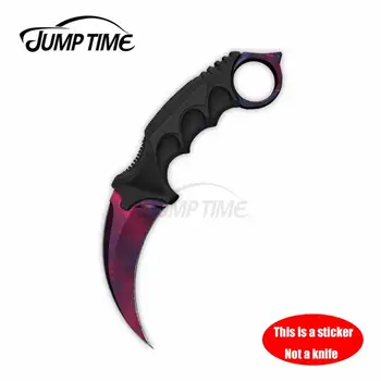 JumpTime 13cm x 6cm Car Stickers for Karambit Knife CS GO Personality Waterproof Decals Laptop Motorcycle Trunk Windows Car Wrap
JumpTime 13cm x 6cm Car Stickers for Karambit Knife CS GO Personality Waterproof Decals Laptop Motorcycle Trunk Windows Car Wrap