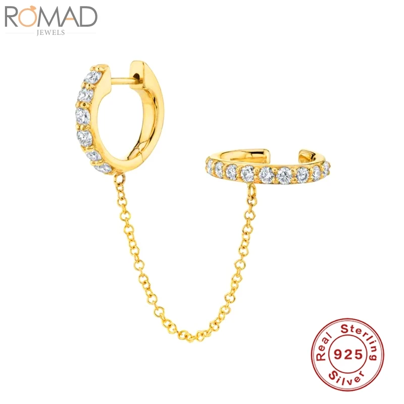 925 Sterling Silver Single Drop Earrings For Women Tassel Chain Zircon Crystal Earring Hoop Earings Clip Ear Jewelry Pendientes
925 Sterling Silver Single Drop Earrings For Women Tassel Chain Zircon Crystal Earring Hoop Earings Clip Ear Jewelry Pendientes