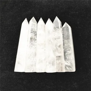 

Natural Clear Quartz Tower Hand Carved Polished Crystal Points Wand Healing Stones Gemstones For Gift Home Decoration