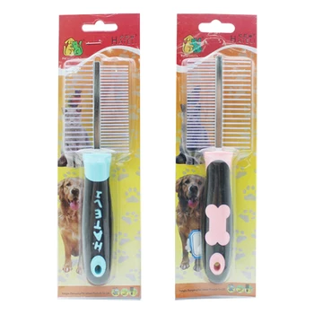 Dog Grooming Comb Pet Double-Sided Flea Comb Cat Stainless Steel Shedding Brush With Slip-Proof Handle Pet Grooming Tool
Dog Grooming Comb Pet Double-Sided Flea Comb Cat Stainless Steel Shedding Brush With Slip-Proof Handle Pet Grooming Tool