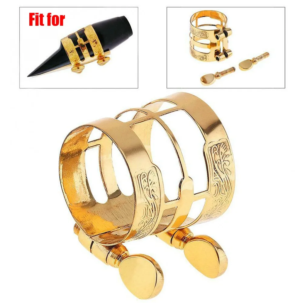 Alto Sax Clip Carved Clarinet Mouthpiece Ligature Saxophone Parts Metal Ligature New Practical Replacement Comfortable Easy Use
Alto Sax Clip Carved Clarinet Mouthpiece Ligature Saxophone Parts Metal Ligature New Practical Replacement Comfortable Easy Use