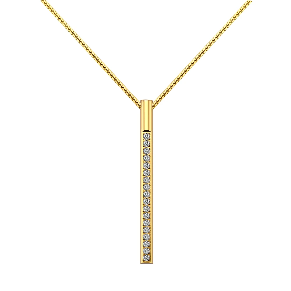 SDA Unique Stick Charms Necklace Pendant 18inch Snake Chain Shining Luxury CNC 5A Zircon Women Fashion Jewelry 
SDA Unique Stick Charms Necklace Pendant 18inch Snake Chain Shining Luxury CNC 5A Zircon Women Fashion Jewelry