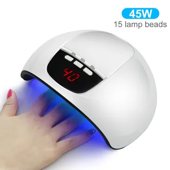 45W Nail Lamp SUN X5 UV LED Nail Dryer Automatic Sensing 30/60/99 Timer LCD 15LEDs Double Light Source Suitable For All Gels
45W Nail Lamp SUN X5 UV LED Nail Dryer Automatic Sensing 30/60/99 Timer LCD 15LEDs Double Light Source Suitable For All Gels