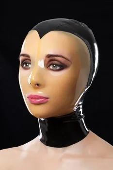 (Latex 34) Latex mask with transparent face Latex Fetish Hoods Back Zipped
(Latex 34) Latex mask with transparent face Latex Fetish Hoods Back Zipped