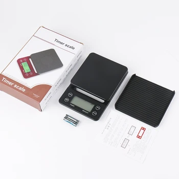 3/5kg/0.1 Timing Electronic Coffee Scale Kitchen Baking Scale Precision Coffee Balance Kitchen Food Weight Measuring Scale
3/5kg/0.1 Timing Electronic Coffee Scale Kitchen Baking Scale Precision Coffee Balance Kitchen Food Weight Measuring Scale