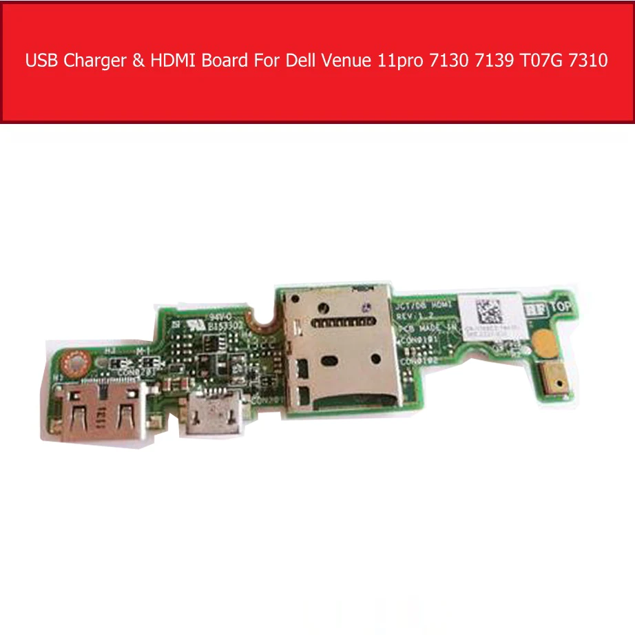 Occus Micro USB and HDMI Charge Port Interface Board Fit for DELL Venue 11 Pro 7130 7139 Cable Length: USB Board 