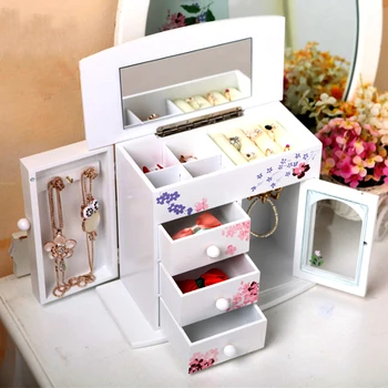 Exquisite Desktop Cosmetic Storage Box, Wooden Jewelry Box, Creative Light Jewelry Storage Box, Desktop Makeup Mirror
Exquisite Desktop Cosmetic Storage Box, Wooden Jewelry Box, Creative Light Jewelry Storage Box, Desktop Makeup Mirror