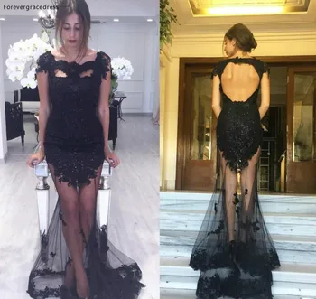 2019 Sexy See Through Mermaid Evening Dress Black Backless Formal Holidays Wear Graduation Party Pageant Gown Custom Made
2019 Sexy See Through Mermaid Evening Dress Black Backless Formal Holidays Wear Graduation Party Pageant Gown Custom Made