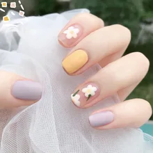 24pcs Small Fresh White Flowers Decorated Frosted Matte Wearable Fake Nails Suitable Fairy Girl Summer Hand Decoration T
24pcs Small Fresh White Flowers Decorated Frosted Matte Wearable Fake Nails Suitable Fairy Girl Summer Hand Decoration T