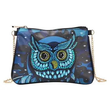 DIY Special Shaped Diamond Painting Owl Bird Butterfly Zipper Chain Clutch Leather Women Wallet Handbag Cosmetic Storage Bag
DIY Special Shaped Diamond Painting Owl Bird Butterfly Zipper Chain Clutch Leather Women Wallet Handbag Cosmetic Storage Bag