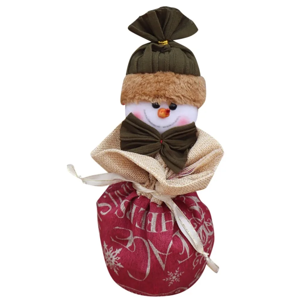 merry christmas gift bag apple bag santa claus snowman elk