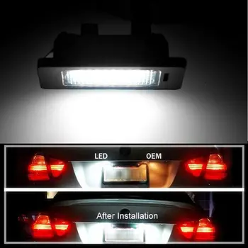 A Pair 24 LED 3528 SMD LED License Plate Lights Lamps Bulbs 6000K Cool White Fit for bmw E82 E90 E92 E93 M3 E39 E60 E70 X5 T8WF
A Pair 24 LED 3528 SMD LED License Plate Lights Lamps Bulbs 6000K Cool White Fit for bmw E82 E90 E92 E93 M3 E39 E60 E70 X5 T8WF