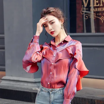 Lychee Girls Solid Color Mature Women Shirt Blouse Vintage Autumn Lady Blouses Ruffle Patchwork Vintage Female Shirts Tops
Lychee Girls Solid Color Mature Women Shirt Blouse Vintage Autumn Lady Blouses Ruffle Patchwork Vintage Female Shirts Tops