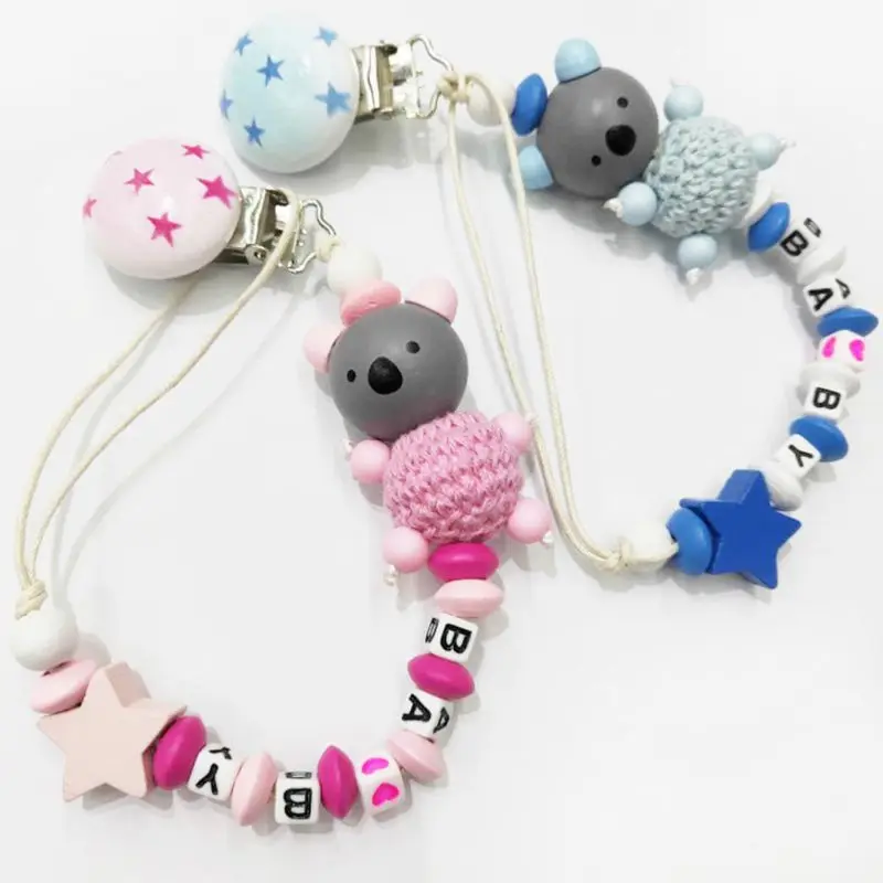 Koala Baby Pacifier Chain Clip Letter Anti-fall Newborn Dummy Pacifier Clip Holder Infant Nipple Feeding
Koala Baby Pacifier Chain Clip Letter Anti-fall Newborn Dummy Pacifier Clip Holder Infant Nipple Feeding