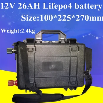 High Quality 12V 26Ah LiFepo4 Lithium Battery Pack with BMS for Integrated Light Solar Fishing Boat Storage Golf Cart+ Charger 
High Quality 12V 26Ah LiFepo4 Lithium Battery Pack with BMS for Integrated Light Solar Fishing Boat Storage Golf Cart+ Charger