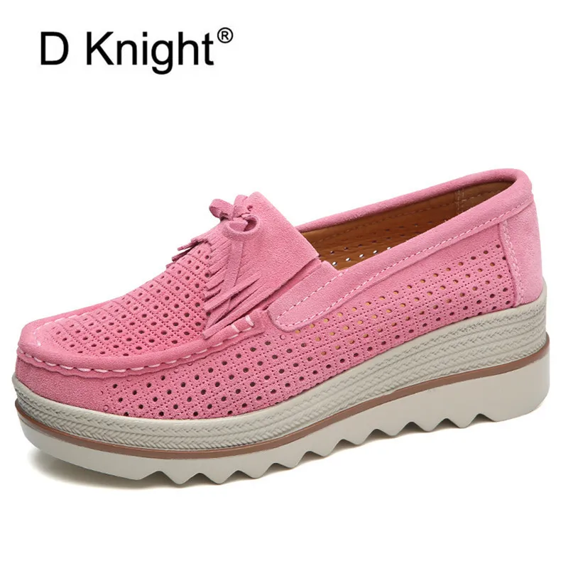 Women Hollow Wedge Shoes Platform Sneakers Slip On Autumn Suede Leather Ladies Loafers Shallow Casual Moccasins Pumps Women Shoe
Women Hollow Wedge Shoes Platform Sneakers Slip On Autumn Suede Leather Ladies Loafers Shallow Casual Moccasins Pumps Women Shoe