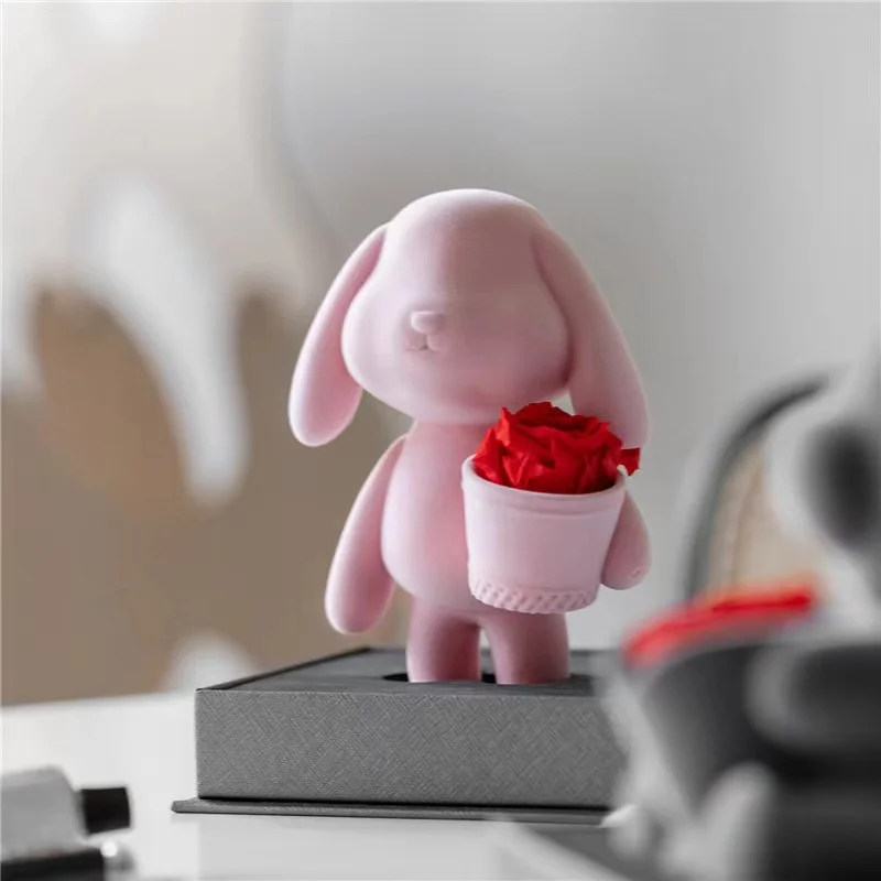 New eternal flower confession rabbit dried flower ornaments send girl friends Christmas Valentine's Day
New eternal flower confession rabbit dried flower ornaments send girl friends Christmas Valentine's Day