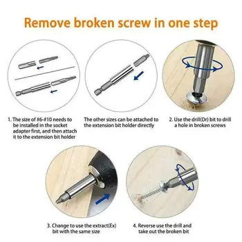 22Pcs Damaged Stripped Screw Extractor Drill Bits Broken Remover Bolt Tool Set Brand New And High Quality 2020
22Pcs Damaged Stripped Screw Extractor Drill Bits Broken Remover Bolt Tool Set Brand New And High Quality 2020