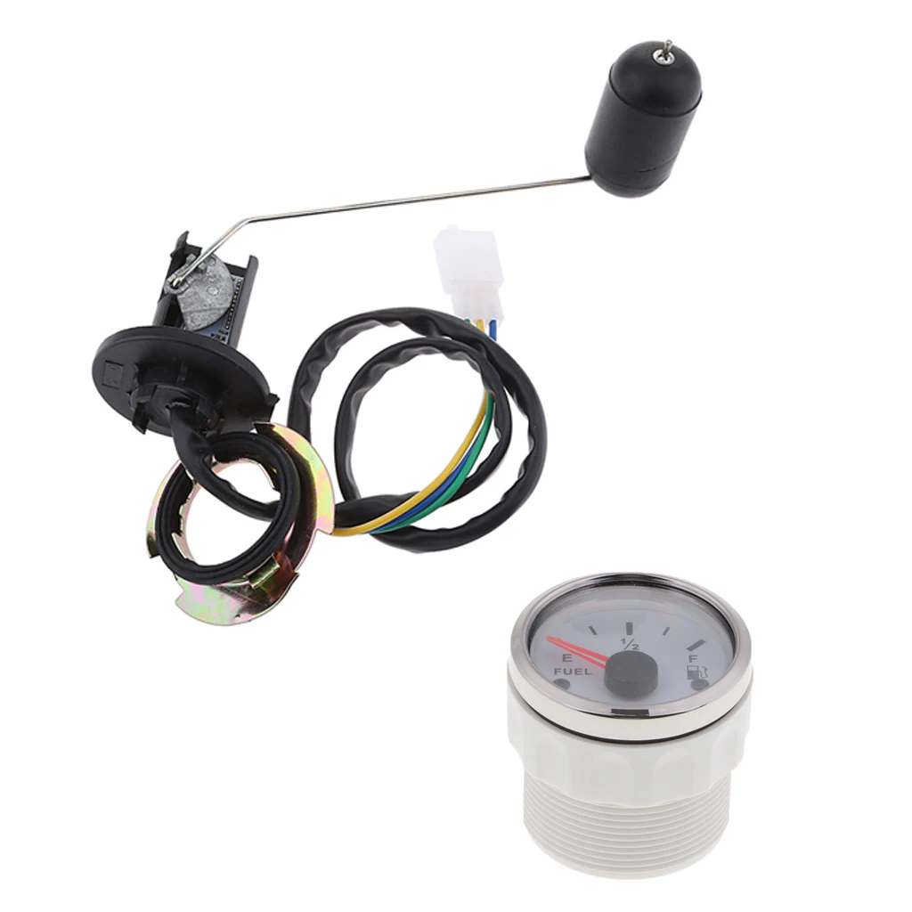 White 52mm Marine Boat Digital Fuel Level Meter Gauge With Fuel Sensor Kit White 52mm Marine Boat Digital Fuel Level Meter Gauge With Fuel Sensor Kit