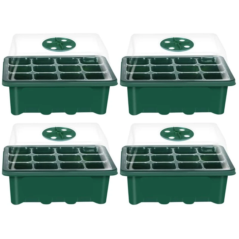 4Pcs Seed Starter Tray 12 Cells Grow Tray Gardening Germination Tray Plant Germination Kit for Plant Seedling Gardening
4Pcs Seed Starter Tray 12 Cells Grow Tray Gardening Germination Tray Plant Germination Kit for Plant Seedling Gardening