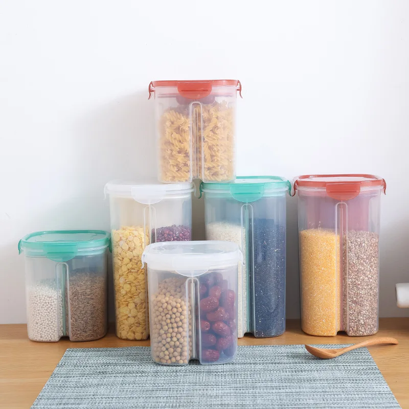 Large-capacity Food Storage Cereal Rice Container Tank Plastic Storage Box Stackable Dry Goods Sealed Kitchen Organizer Bottle
Large-capacity Food Storage Cereal Rice Container Tank Plastic Storage Box Stackable Dry Goods Sealed Kitchen Organizer Bottle