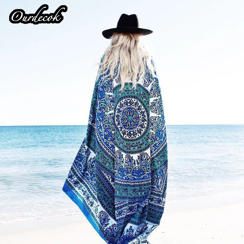 Beach Mat Cover Peacock Printed Tapestry Comfortable Sunblock Round Bikini Cover-Up Blanket Beach Towels One Size
Beach Mat Cover Peacock Printed Tapestry Comfortable Sunblock Round Bikini Cover-Up Blanket Beach Towels One Size